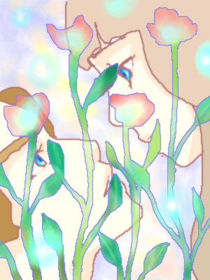 「Flower」イラスト/YBスマホ08/06 15:03