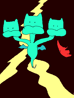 ドラゴン by 猫ま ( PaintBBS NEO ) 