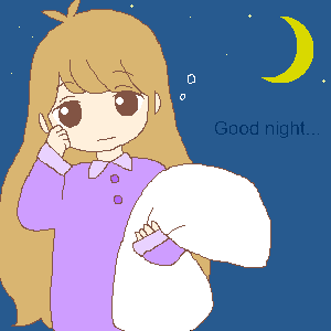 おやすみなさい by spoon ( PaintBBS NEO ) 