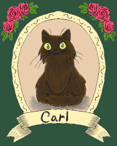 「猫のカール」 イラスト/ぐるぐるめー 練習用お絵かき掲示板