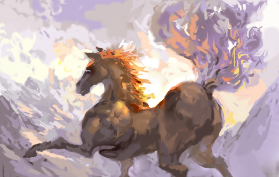 馬 by 27Army 550x350 - 厚塗り