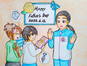 「2025年6月15日は父の日！（桜道家）」イラスト/マコリン (テーマフリー掲示板) 06/15 20:20