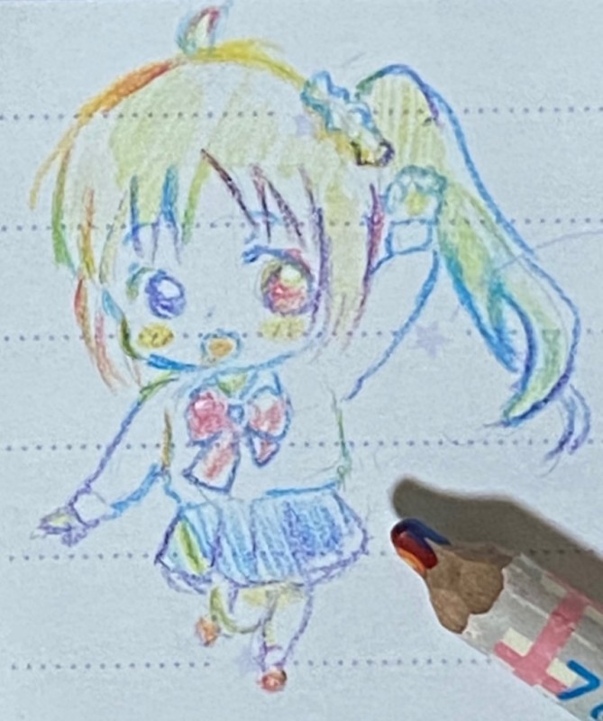 虹色鉛筆🌈 by ぴよこ