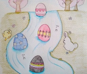 「ハッピーイースター！」イラスト/マコリン (二次創作掲示板) 04/20 19:47