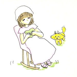 「Re: せちぃねこズスレ⑤」イラスト/すみさん (オリジナル掲示板) 08/15 8:37