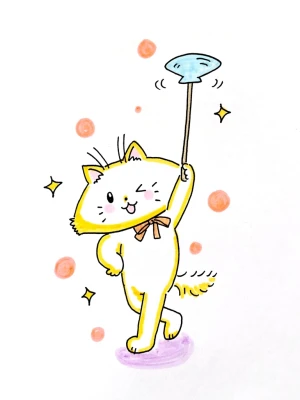 「Re: せちぃねこズスレ⑧🐝」 イラスト/すみさん オリジナル掲示板