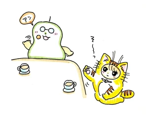 「Re: せちぃねこズスレ⑧🐝」 イラスト/すみさん オリジナル掲示板