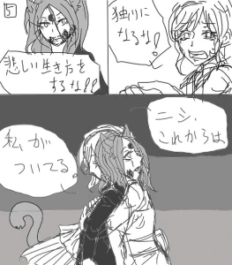 Re: 漫画リレー用２　花菖蒲 by 汐女-Shiome-