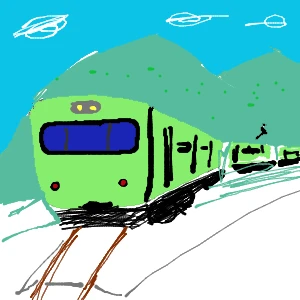 「昔のTRAIN」イラスト/Got (中学生) 10/09 11:38