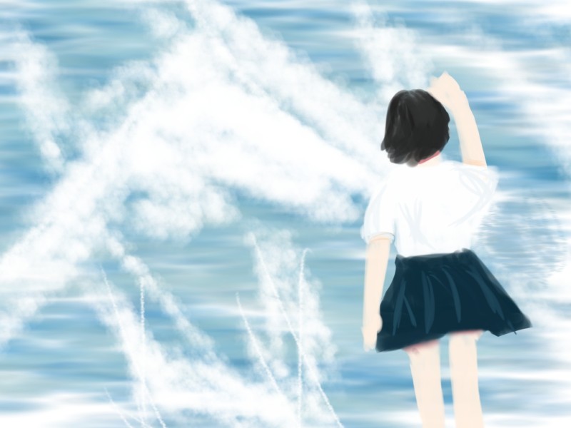 海と女の子🌊 by 🐤らの🐺@りうっこ